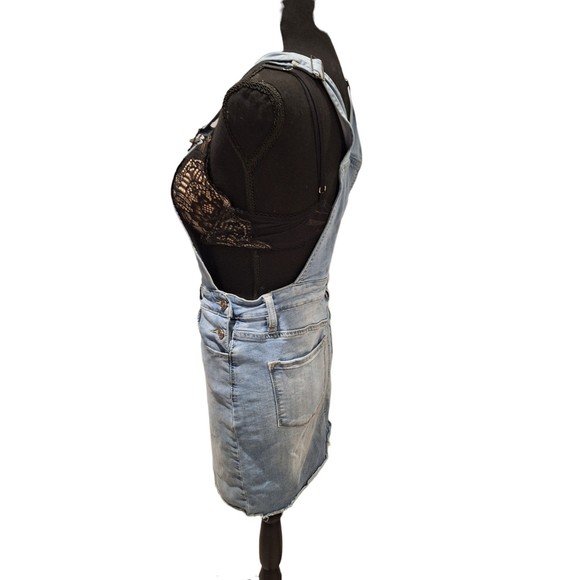 Kancan Small Overall Blue Jean Denim Dress - Picture 5 of 8